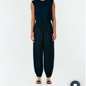 Tibi Crepe Plashet Jogger